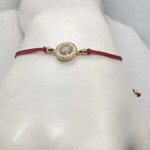 Sterling Silver 925 Round Design with Adjustable Bracelet
